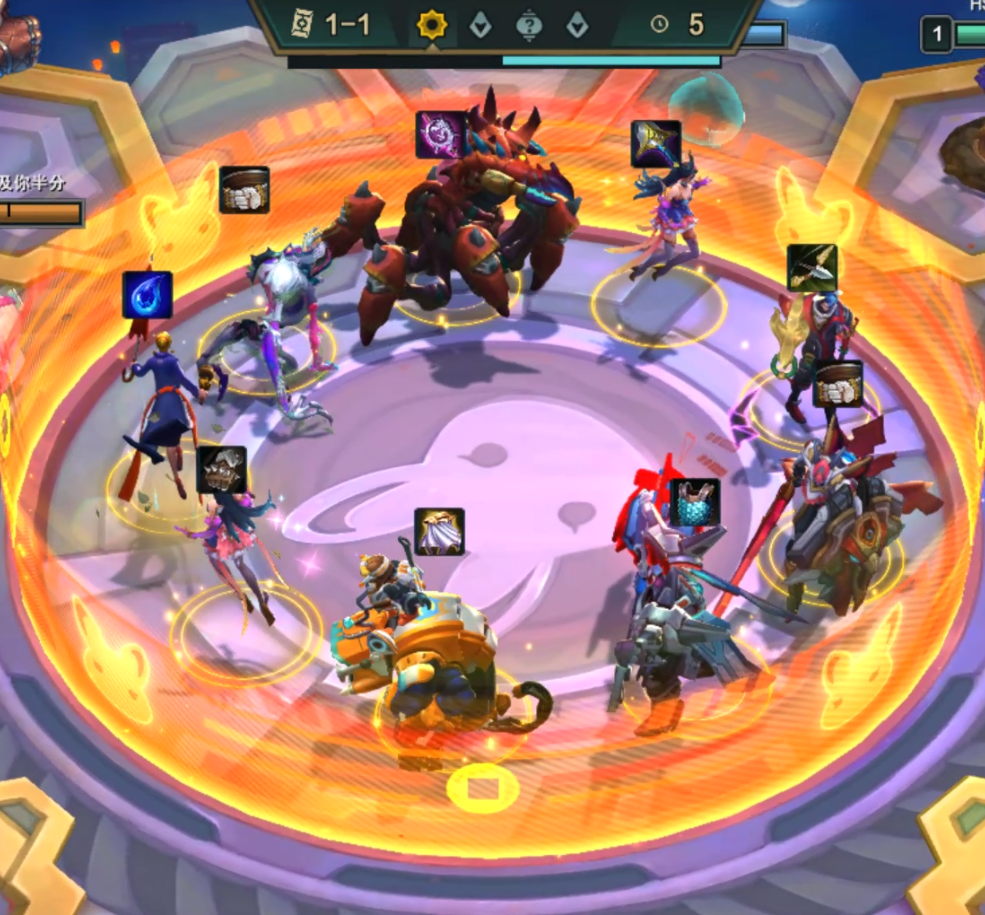 《<a href=https://hrbzj.com.cn/game/1171.html target=_blank class=infotextkey>云顶之弈</a>手游》恭喜发财模式五费阵容推荐